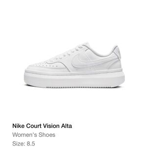 Nike Court Vision Alta Platform Sneaker - White